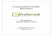 Contracted Provider Directory - .Contracted Provider Directory Marketplace Miami-Dade County 4950