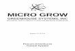 MICRO GROW - International Greenhouse Companyigcusa.com/catalogs/procom-manual.pdf · micro grow greenhouse systems, inc 26111 ynez rd., suite c-4, temecula, ca 92591 phone (909)-296-3340