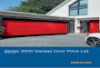 Horman Series 2000 Garage Door 2018indd · We are also committed to our national network of Garage Door Specialist ... 663 704 7871 8281 1079 1120 787 828 787 828 7’6” × 6’81/2”