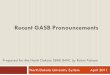 Recent GASB Pronouncementsndus.edu/uploads/resources/2546/11-gasb-update.pdf · Recent GASB Pronouncements Applicable to NDUS: GASB Statement No. 51 – Accounting & Financial Reporting