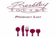 Product List -  · PRODUCT LIST TABLE OF CONTENTS Bulk Cutlery .....3-4 Boxed Cutlery 
