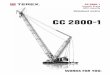 CC 2800-1 - smithcranes.co.nz CC2800-1 - Loading Chart.… · 3 KEY CC 2800-1 Zeichenerklärung · Légende Track · Spur · Voie Counterweight + central ballast (ZB) · Gegen - gewicht
