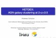 HETDEX: AGN-galaxy clustering at 2