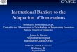 Institutional Barriers to the Adaptation of Innovationsccliconference.org/files/2010/03/Fortenberry_2008_CCLI.pdf · Identify common institutional barriersIdentify common institutional