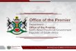 1 QUARTERLY - Bokone Bophirima Provincial Government PUBLICATION.pdf · The Office of the Premier is required by the Guideline for the ... (Sub-outcome 3) ... 3.2 Biodiversity Management,