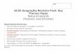 GCSE Geography Revision Pack: Key Themes Paper …evelyngraceacademy.org/sites/default/files/Theme 3 - Natural... · e.g. LEDC: Haiti earthquake ... Land use zoning We cannot 