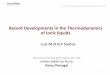 Recent Developments in the Thermodynamics of Ionic … · Recent Developments in the Thermodynamics of Ionic liquids ... Gas phase ENERGETICS (Quantum Chemical Calculations) ... PHYSICAL