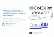 Vehicle automation and cities and regions' workshop · 'Vehicle automation and cities and regions' workshop Brussels, ... • To raise awareness of CAV developments among cities