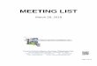 MEETING LIST - fcdaa.org · MEETING LIST March 28, 2018 FAYETTE COUNTY DRUG & ALCOHOL COMMISSION, INC. 100 New Salem Road, Suite 106 ~ Uniontown, PA 15401 Phone: 724.438.3576 or …
