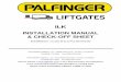 Komplexitätsreduzierung der Variantenfertigung und ... · PALFINGER Liftgates, LLC. 572 Whitehead Road, Trenton, NJ 08619 Tel (609)-587-4200 Fax (609) -587-4201 ... 5.5 Installation