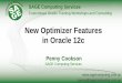New Optimizer Features in Oracle 12c - Sage Computingsagecomputing.com.au/papers_presentations/ora12cfinal.pdf · penny@sagecomputing.com.au New Optimizer Features in Oracle 12c Penny