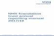 NHS foundation trust annual reporting manual 2017/18€¦ · trust annual reporting manual ... Annex 4 to Chapter 2: ... paragraphs to reflect changes made to the HM Treasury Financial