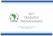 2017 TRAINING PROGRAMMES - ESAMI AFRICA - …esami-africa.org/documents/public/2017_CALENDAR.pdf7 CID PROJECT MANAGEMENT USING PRINCE2 30 17 3 KAMPALA 8 HEALTH OCCUPATIONAL HEALTH