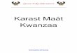 Karast Maat Kwanzaa - Melanin Mixer - Home Pagemelaninmixer.com/writings/Karast Maat Kwanzaa.pdf ·  · 2009-01-19Sons of Ra Ministries Karast. Kwanzaa. Karast Maat Kwanzaa , . 