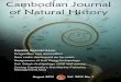 Cambodian Journal of Natural History - FFI ·  · 2018-04-24The Cambodian Journal of Natural History ... the ﬁ sh market, ... say that Cambodia implements the holistic, integrated