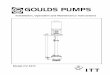 Model CV 3171 - Goulds Pumps 3171 IOM 05/11 3 FORWORD This manual provides instructions for the Installation, Operation, and Maintenance of the Goulds Model CV3171 Vertical Vortex