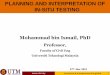 PLANNING AND INTERPRETATION OF IN-SITU …civil.utm.my/mohammad/files/2012/09/K10-Planning-and-NDT.pdf innovative entrepreneurial global 1 PLANNING AND INTERPRETATION OF IN-SITU TESTING