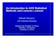 An Introduction to ACS Statistical Methods and Lessons Learned · An Introduction to ACS Statistical Methods and Lessons Learned ... 2008 and 2009 ACS Size ... • Research on 1999-2005