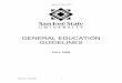 GENERAL EDUCATION GUIDELINES - San Jose State … ·  · 2014-03-13GENERAL EDUCATION GUIDELINES FALL 2005. Approved May, ... minor, and elective courses, the General Education curriculum
