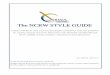 The NCRW STYLE GUIDE - Chair... · Borrowing from Robert Bly in The Copywriter’s Handbook, here are