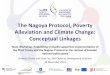 The Nagoya Protocol, Poverty Alleviation and Climate ... · The Nagoya Protocol, Poverty Alleviation and Climate Change: ... –E.g. access fees, ... • IPLC rights to PIC and MAT