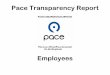 Pace Transparency Report Transparency Report Employees FIRST NAME DIVISION TITLE ANNUAL SALARY HOURLY RATE YTD GROSS PAY COUNTY POSITION STATUS EMPLOYEE STATUS VETERAN STATUS PACE