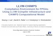Compilation Environment for FPGAs Using LLVM Compiler …rssi.ncsa.illinois.edu/proceedings/academic/Lee.pdf · 2010-11-23 · • A computational model and architecture for ... Static
