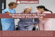 772 Introduction to Safe Patient Handling - OSHA Training .OSHAcademy Course 772 Study Guide Introduction