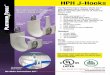 HPH J-Hooks - Platinum Tools J-Hooks Special Order Information ... for “C” Purlin Cable Capacity ... Size 48 200 150 80 P/N HPH48-25 25/Box P/N HPH48AC-25 25/Box
