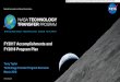 FY2017 Accomplishments and FY2018 Program Plan NASA Technology Down to Earth 2018 technology.nasa.gov 6 T2P Organization Program Infrastructure OGC ACIP, ICB NTTS Workflow and Content