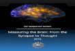 Measuring the Brain: From the Synapse to Thought - NSF · Measuring the Brain: From the Synapse to Thought 3 ... Measuring the Brain: From the Synapse to ... • Support the grand