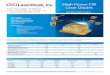 High Power CW Laser Diodes€¦ · High Power CW Laser Diodes ... Class 4 laser Warranty: ... HF = Pigtailed High Heat Load 4 Connectorization Available 90 = 9mm OUTPUT POWER