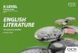 H472 ENGLISH LITERATURE - OCR · 2018-01-10 · candidates write a detailed critical analysis of an extract from ... a very specific genre in terms of content, form and period. 