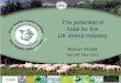 The potential of halal for the UK sheep industry potential of halal for the UK sheep industry Rizvan Khalid Sat 18th Nov 2017 1 Agenda 3 Introduction 4-7 Halal basics 8-19 Understanding