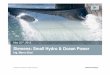 Siemens: Small Hydro & Ocean Power · Small Hydro EPC solution “Water to Wire” Lake, Network river Dam, Piping Turbine, valve, control Generator, excitation Automation, protection