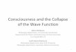 Consciousness and the Collapse of the Wave Function and the Collapse of the Wave Function Kelvin McQueen Philosophy department, VU University Amsterdam Department for Physics and Astronomy,