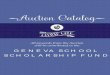 Auction Catalog - The Geneva School of Manhattan · ~Auction Catalog~ All proceeds from ... Your child and another friend will enjoy a slumber party at a hotel and then ... slumber