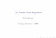 10.1 Simple Linear Regression - Rocky Mountain Collegecobalt.rocky.edu/.../LectureNotes/Lecture24_Linear_Regression.pdf · The Simple Linear Regression Model ... Graphing calculators