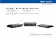 Full-Rack 2-, 3-, and 4-Channel Mono and Stereo Audio ... · User Guide XTRA™ Full Rack Series: Audio Products Full-Rack 2-, 3-, and 4-Channel Mono and Stereo Audio Power Amplifiers