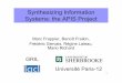 Synthesizing Information Systems: the APIS Projectssrg/frappier.pdf · design coding unit & integration testing testing ... SELECT E1.key1, E1.f1, E4.f2 FROM E1, E2, E3, E4 ... •Transaction