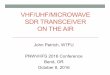 VHF/UHF/MICROWAVE SDR TRANSCEIVER ON … SDR TRANSCEIVER ON THE AIR John Petrich, W7FU PNWVHFS 2016 Conference Bend, OR ... SDR Transceiver Direct conversion to RF …