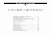 Personal Experiences - University of Tennessee from the Holocaust Personal Experiences: ... Holocaust has a unique personal history. ... It was designed to help adult learners document