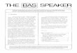 THE SPEAKER BAS - BostonAudioSociety.org … Speaker is, always has been, and ... on a sheet of paper separate from other correspondence, and mailed to ... town you may check your