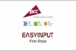 First Steps - SNP EasyInput | SNP Poland€¦ · Execute the \user\Setup.exe file to start the EasyInput ... allowing SAP Scripting or eCATT) ... EasyInput –First Steps 8 Testing