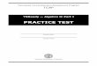 Tennessee Comprehensive Assessment Program TCAP … PracticeTest .pdf · 2016-01-08 · Tennessee Comprehensive Assessment Program TCAP TNReady — Algebra II Part I ... Part I Practice