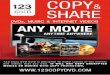 123 Copy DVD Gold is designed to make copies of the movies ... · 123 Copy DVD Gold is designed to make copies of the movies and videos that you own. IT WILL NOT COPY ENCRYPTED MOVIES
