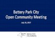Battery Park City Open Community Meetingbpca.ny.gov/.../BPC-Open-Community-Meeting-July-24... · view July 16-December 22) ... •Upcoming BPC Open Community Meeting November 
