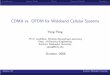 CDMA vs. OFDM for Wideband Cellular Systems - SMUlyle.smu.edu/~ypeng/Talks/Asilomar_slides.pdf · Introduction System Model Metric Numerical Results Conclusion CDMA vs. OFDM for Wideband