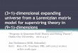 Expanding (3+1)-dimensional universe from a Lorentzian ... · universe from a Lorentzian matrix model for superstring theory in ... extent of space-time finite in all directions 