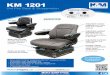 KM 1201 - K & M Manufacturing · KM 1201 Uni Pro Seat & Suspension Slide rails provide fore/aft adjustment ensuring operator comfort Adjustable backrest ... 544H LL, TC62H, 624H LL